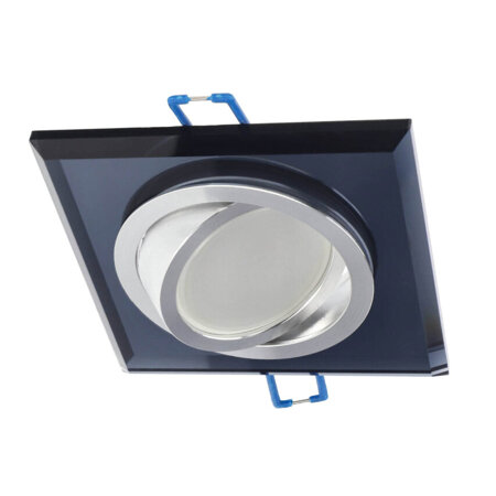 CRYSTAL R Black IP20 square adjustable glass ceiling spot luminaire black EDO777405 Edo Solutions